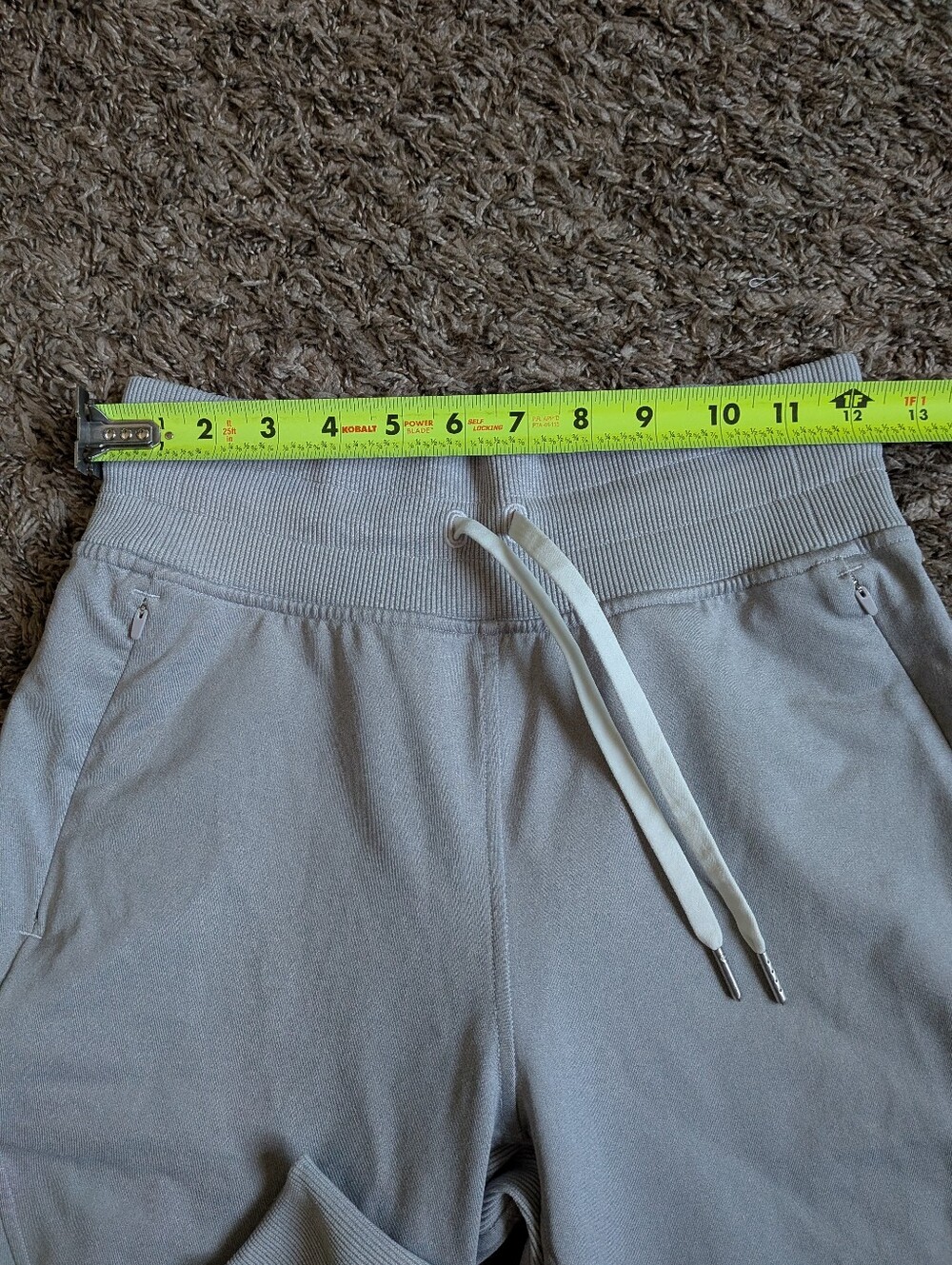 Lululemon Grey Heathered Stargaze Metro Miles Cotton 26" Jogger Women's Sz 4 - Picture 6 of 10